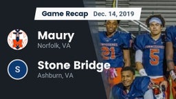 Recap: Maury  vs. Stone Bridge  2019