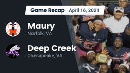 Recap: Maury  vs. Deep Creek  2021