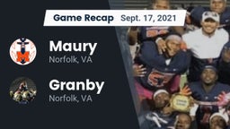 Recap: Maury  vs. Granby  2021