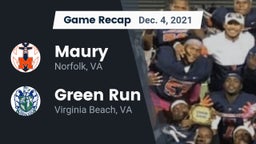 Recap: Maury  vs. Green Run  2021