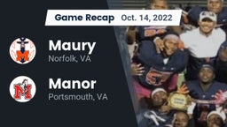 Recap: Maury  vs. Manor  2022