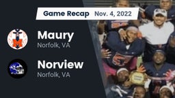 Recap: Maury  vs. Norview  2022