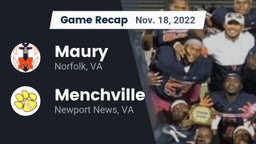 Recap: Maury  vs. Menchville  2022