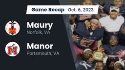 Recap: Maury  vs. Manor  2023