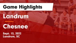 Landrum  vs Chesnee  Game Highlights - Sept. 13, 2022