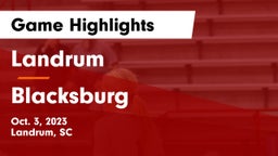 Landrum  vs Blacksburg  Game Highlights - Oct. 3, 2023