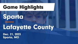 Sparta  vs Lafayette County  Game Highlights - Dec. 21, 2023