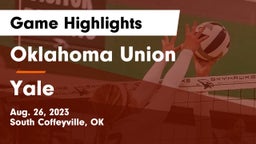 Oklahoma Union  vs Yale  Game Highlights - Aug. 26, 2023