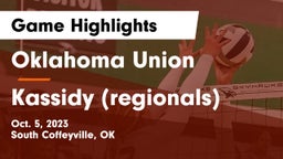 Oklahoma Union  vs Kassidy (regionals) Game Highlights - Oct. 5, 2023