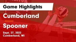 Cumberland  vs Spooner  Game Highlights - Sept. 27, 2022