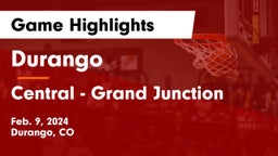 Durango  vs Central - Grand Junction  Game Highlights - Feb. 9, 2024