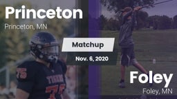 Matchup: Princeton High vs. Foley  2020