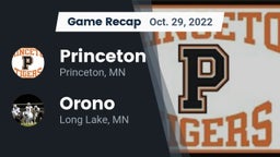 Recap: Princeton  vs. Orono  2022