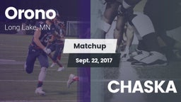 Matchup: Orono  vs. CHASKA 2017