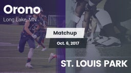 Matchup: Orono  vs. ST. LOUIS PARK 2017