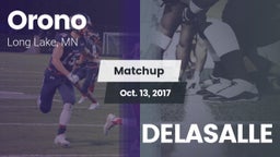 Matchup: Orono  vs. DELASALLE 2017