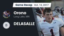 Recap: Orono  vs. DELASALLE 2017