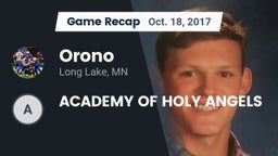 Recap: Orono  vs. ACADEMY OF HOLY ANGELS 2017