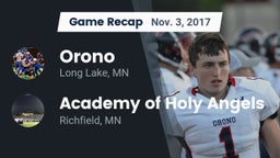 Recap: Orono  vs. Academy of Holy Angels  2017