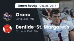 Recap: Orono  vs. Benilde-St. Margaret's  2017
