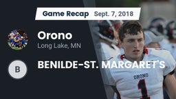 Recap: Orono  vs. BENILDE-ST. MARGARET'S 2018