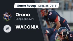 Recap: Orono  vs. WACONIA 2018