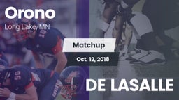 Matchup: Orono  vs. DE LASALLE 2018