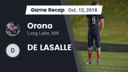 Recap: Orono  vs. DE LASALLE 2018