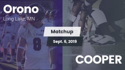 Matchup: Orono  vs. COOPER 2019