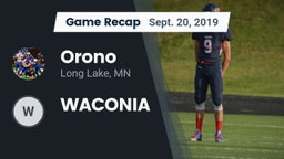 Recap: Orono  vs. WACONIA 2019
