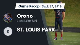 Recap: Orono  vs. ST. LOUIS PARK 2019