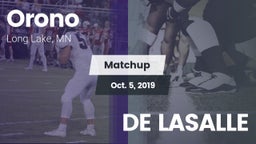 Matchup: Orono  vs. DE LASALLE 2019