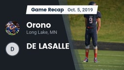 Recap: Orono  vs. DE LASALLE 2019