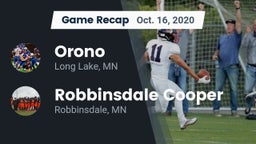 Recap: Orono  vs. Robbinsdale Cooper  2020
