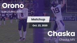 Matchup: Orono  vs. Chaska  2020
