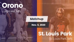 Matchup: Orono  vs. St. Louis Park  2020