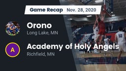 Recap: Orono  vs. Academy of Holy Angels  2020