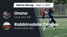 Recap: Orono  vs. Robbinsdale Cooper  2021