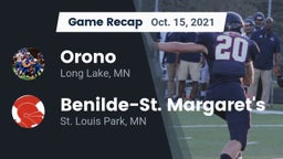 Recap: Orono  vs. Benilde-St. Margaret's  2021