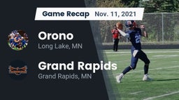 Recap: Orono  vs. Grand Rapids  2021