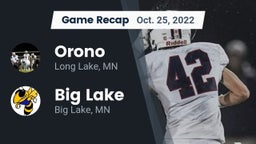 Recap: Orono  vs. Big Lake  2022