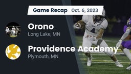 Recap: Orono  vs. Providence Academy 2023