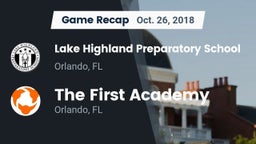 Recap: Lake Highland Preparatory School vs. The First Academy 2018