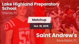 Matchup: Lake Highland vs. Saint Andrew's  2019