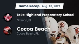 Recap: Lake Highland Preparatory School vs. Cocoa Beach  2021