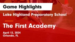 Lake Highland Preparatory School vs The First Academy Game Highlights - April 12, 2024