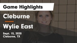 Cleburne  vs Wylie East  Game Highlights - Sept. 15, 2020