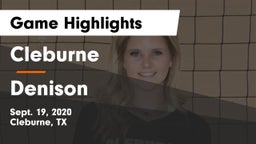 Cleburne  vs Denison  Game Highlights - Sept. 19, 2020