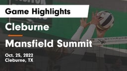 Cleburne  vs Mansfield Summit  Game Highlights - Oct. 25, 2022