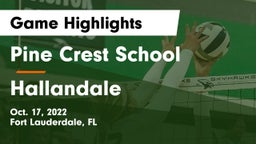 Pine Crest School vs Hallandale Game Highlights - Oct. 17, 2022